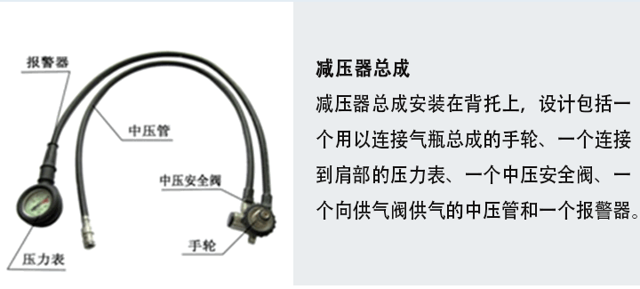 RHZKF正压式空气呼吸器6.8/30L型减压器总成